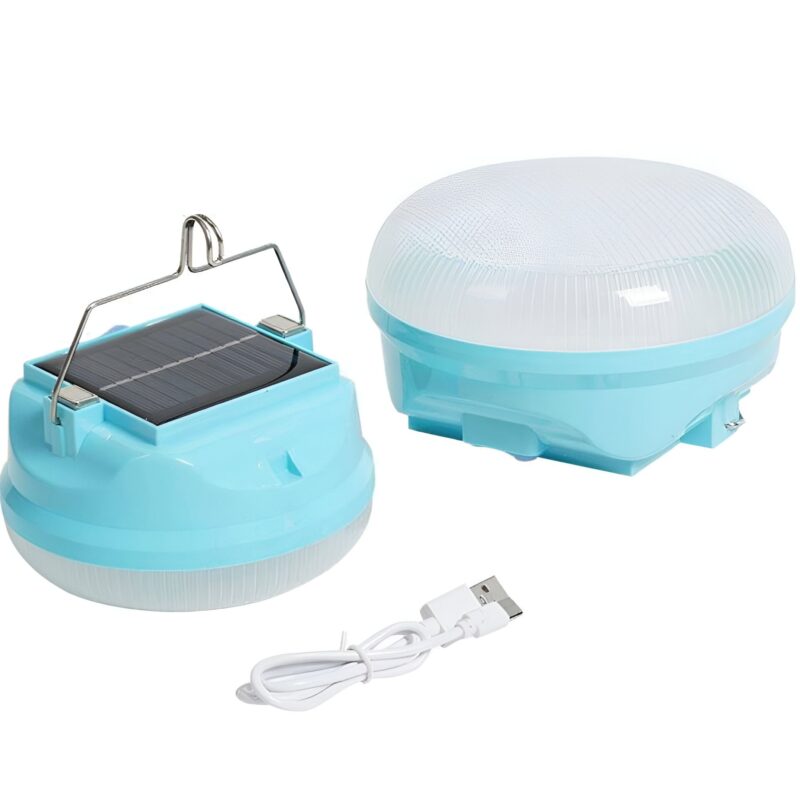 SOLAR RECHARGEABLE Camping LED Light with USB charging 150Watt Ps179 - Image 2