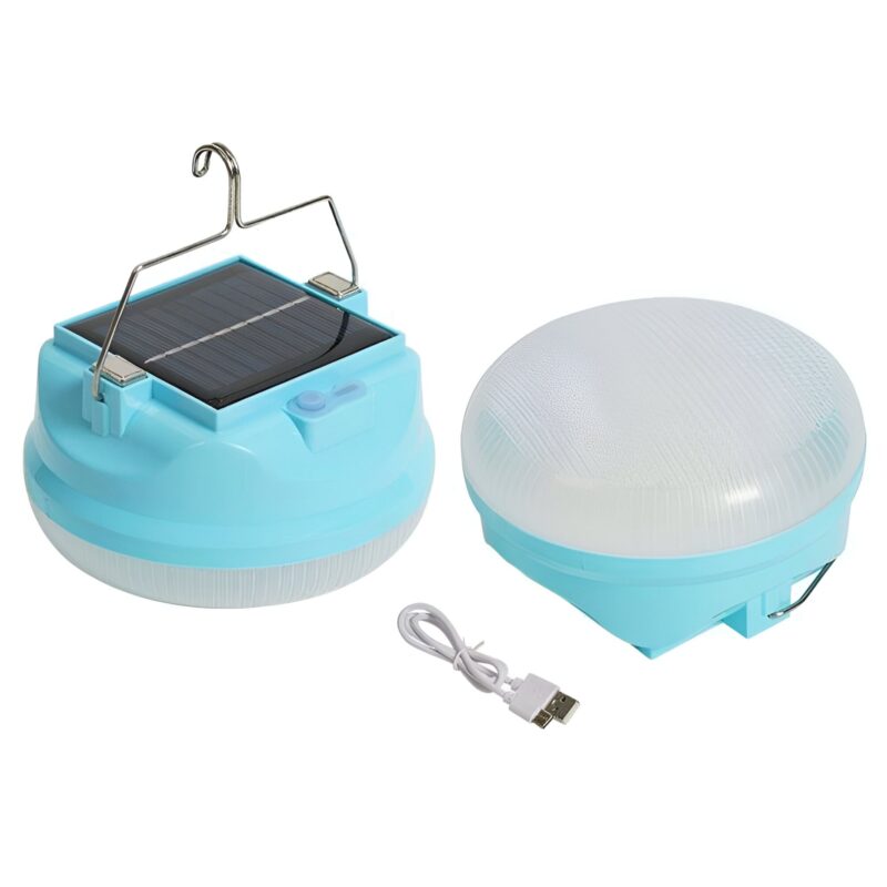 SOLAR RECHARGEABLE Camping LED Light with USB charging 150Watt Ps179