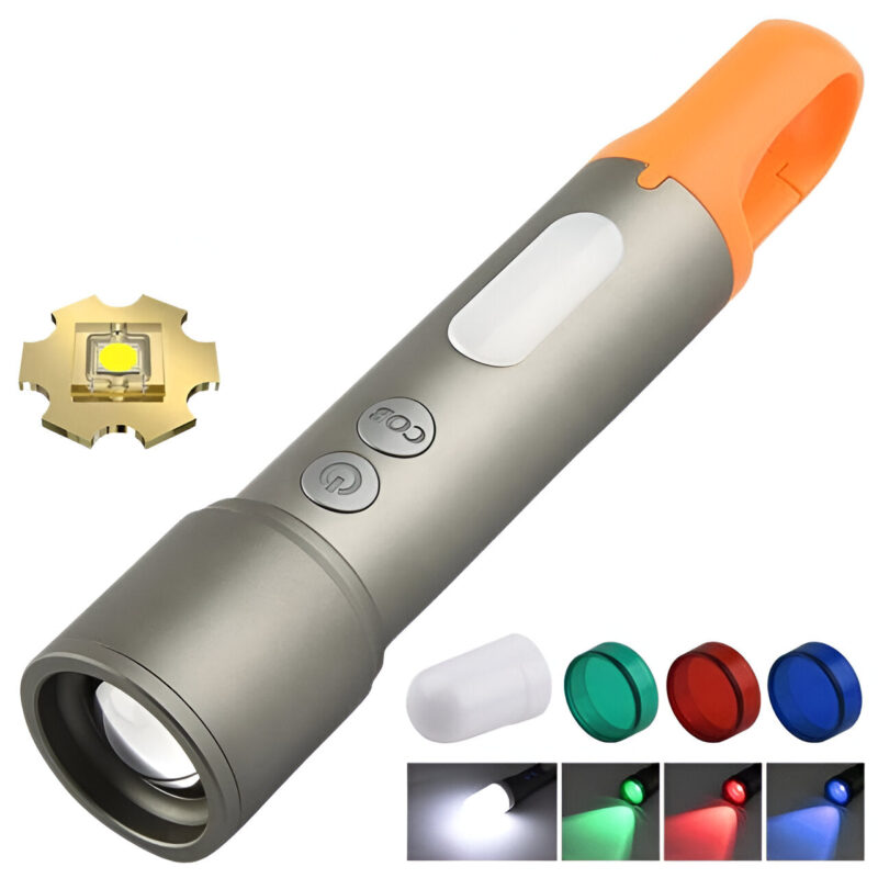 Multi-functional USB Torch light Metal Ps238 - Image 3