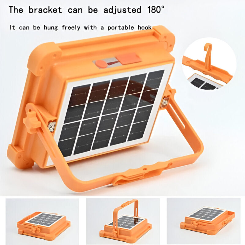 Portable USB Rechargeable LED Solar Camping Light 100 W Ps21 - Image 3