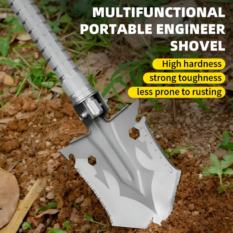 Multi-Tool Camping Survival Shovel Detachable Ps217 - Image 4