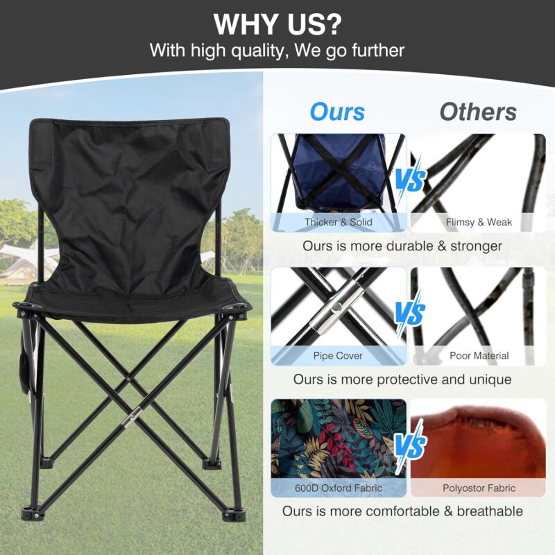 Lightweight and Folding Chairs Foldable Backpacking Chair - Ultra Durable PS151 - Image 24