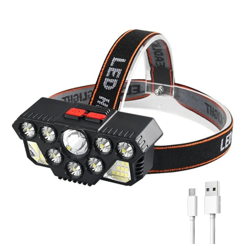 Super Bright COB Headlamp light USB Rechargeable PS-64